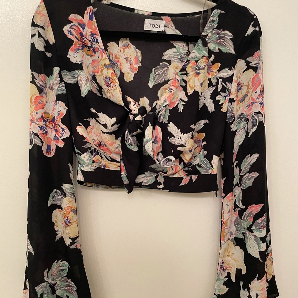 Floral crop top
